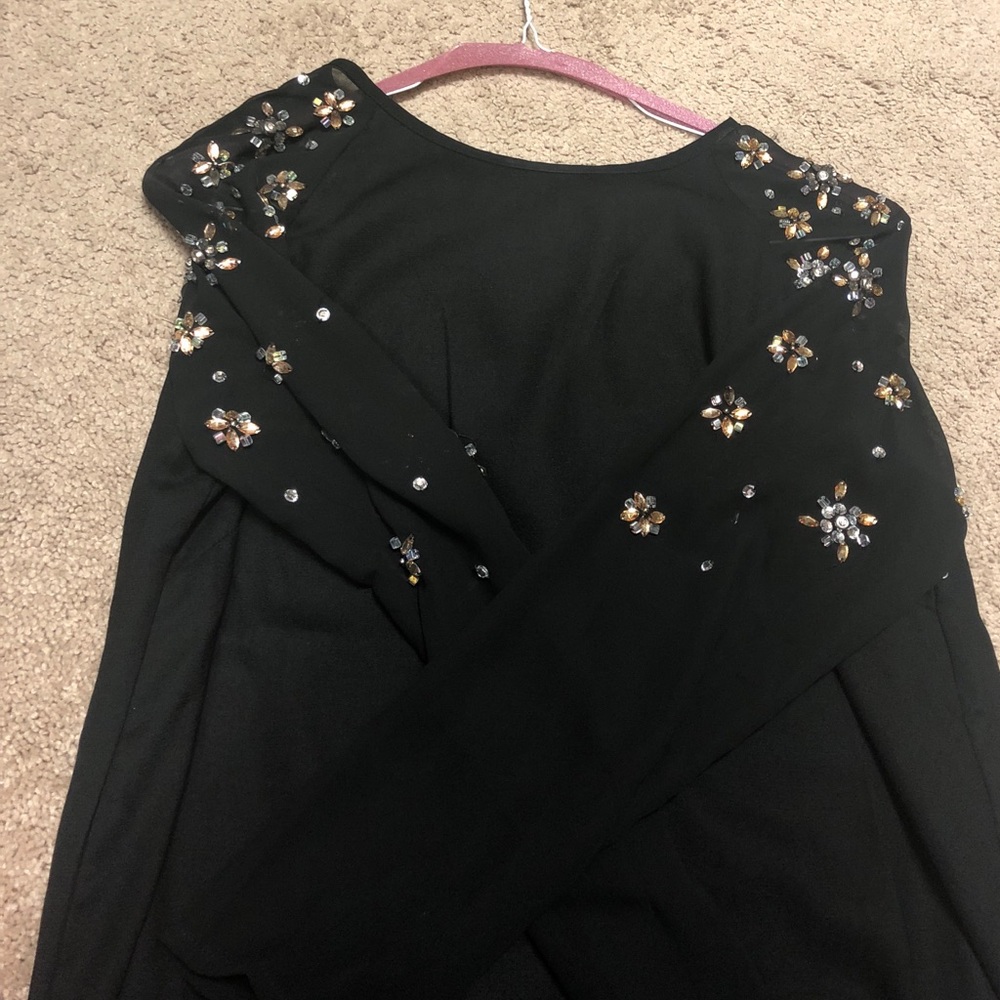 H & M Black dress with sleeve detail